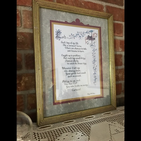 💙 Rare Vintage Carousel Picture - Picture 2 of 7